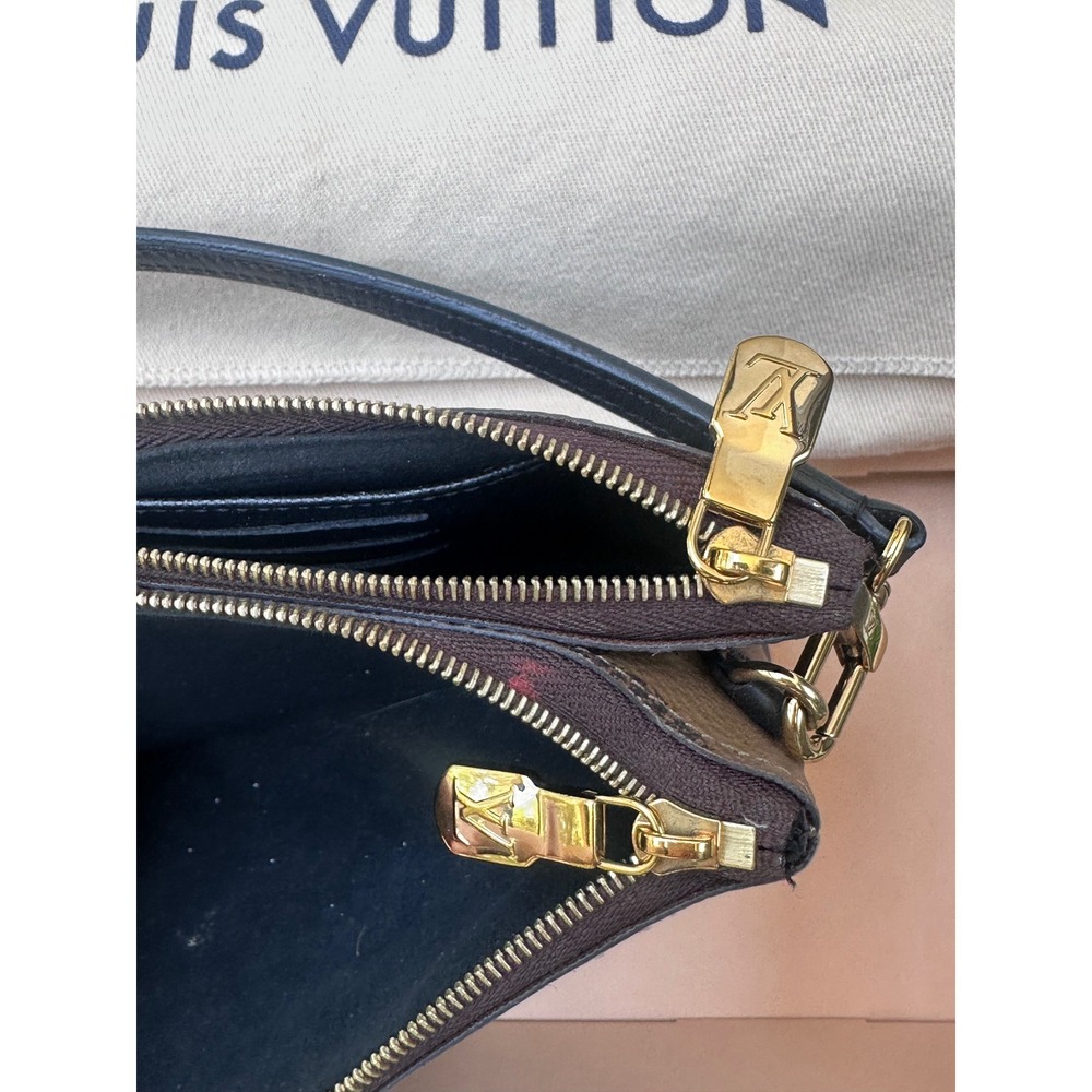 Louis Vuitton Double Zip Pochette Monogram Giant Reverse Canvas Crossbody Bag - Picture 5 of 11